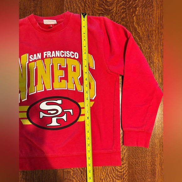 San Francisco 49ers Niners Mitchell & Ness Crewneck Pullover Sweatshirt - Picture 7 of 10